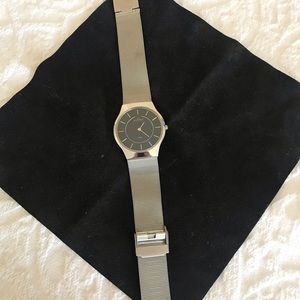 Skagen mesh watch. Brand new battery.